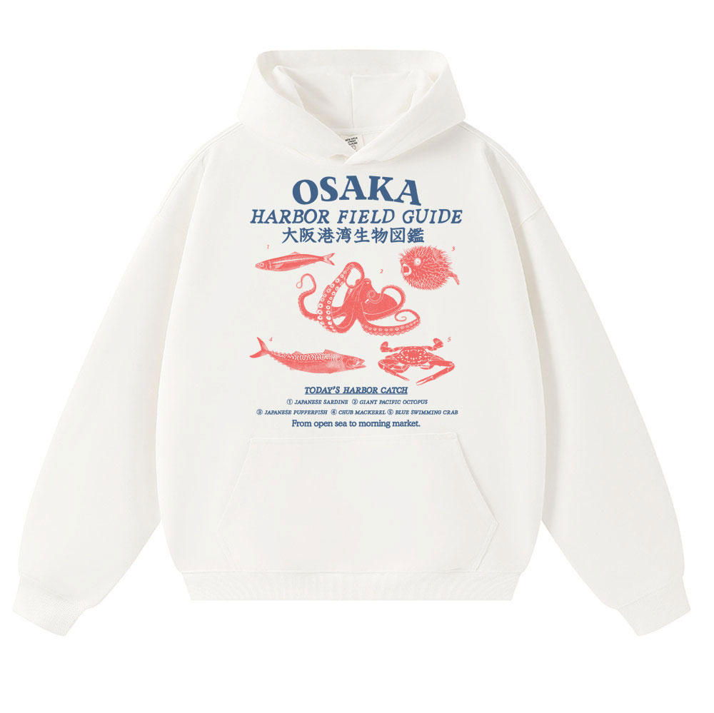 Japanese Women Lifestyle - Moletom com capuz estilo japonês Osaka