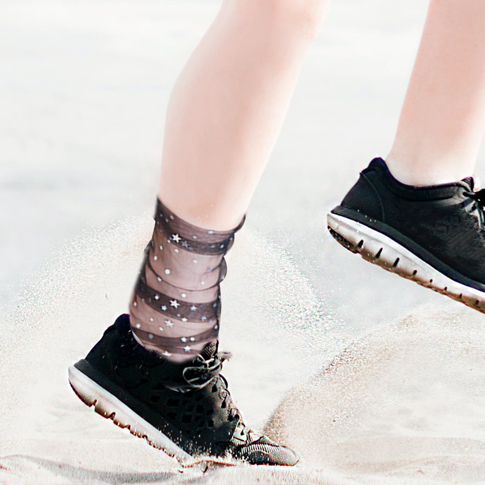 Japanese Women Lifestyle - 3 Pares de Meias de Malha