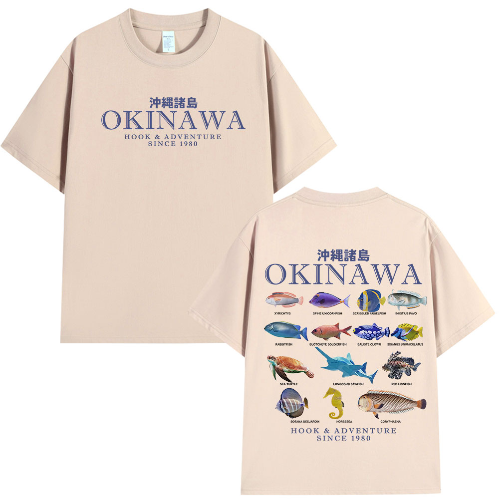 Okinawa oceano peixe t camisa  - Japanese Women Lifestyle avaliação e preço