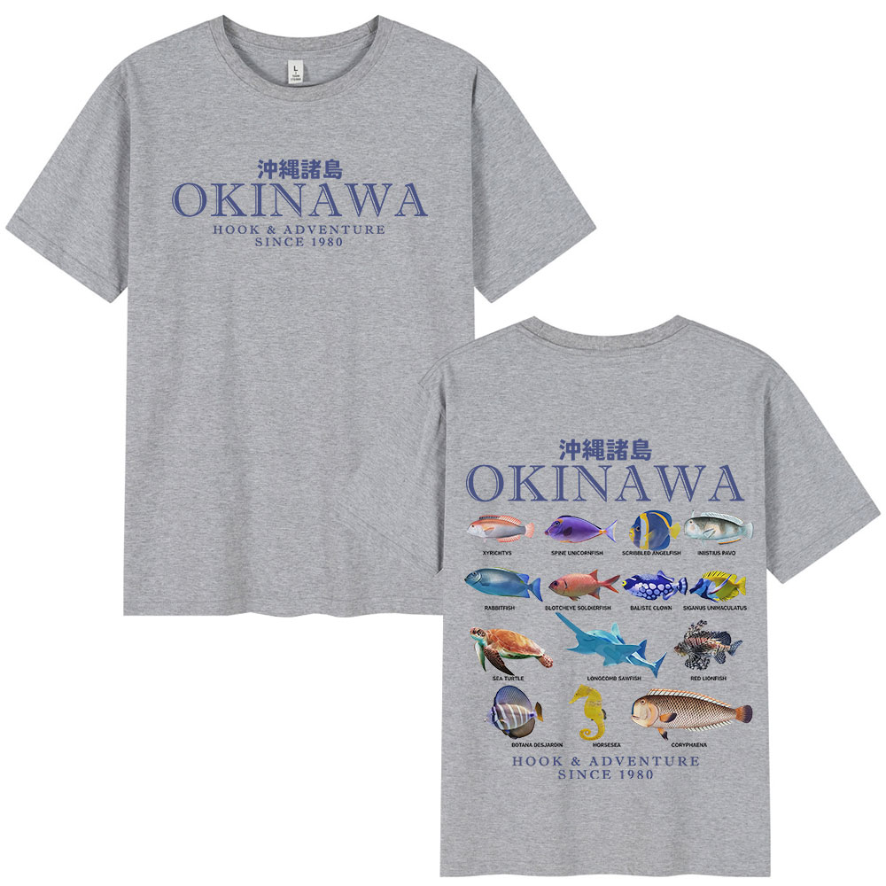 Okinawa oceano peixe t camisa  - Japanese Women Lifestyle avaliação e preço