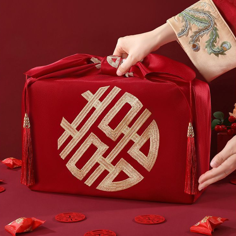 Lenço vermelho estilo chinês f - Furoshiki Wrap Cloth avaliação e preço