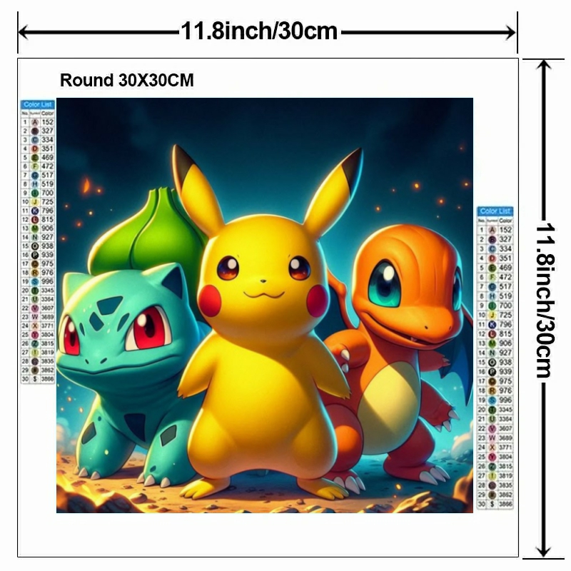 Pintura Diamante 5D DIY Pokémo - Japan Lifestyle avaliação e preço